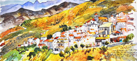 Painting by Barry Herniman Finca del Niño, Spain
