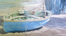 Painting by Judith Jarvis Boat Duquesne